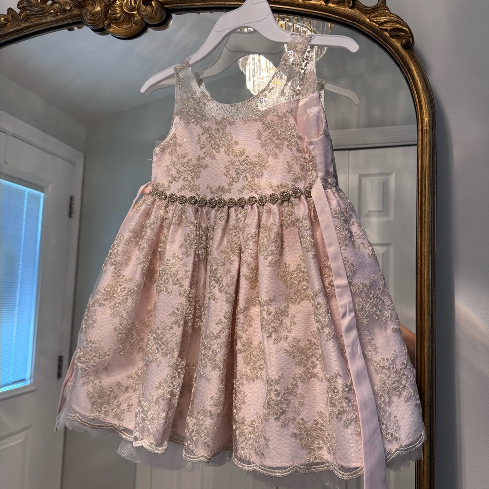 American Princess Pink A-Line Sundress for Wedding Guest